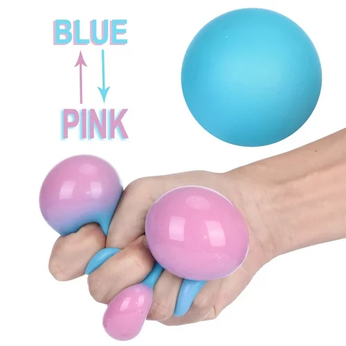 Détail des couleurs vives de notre balle anti-stress sensorielle