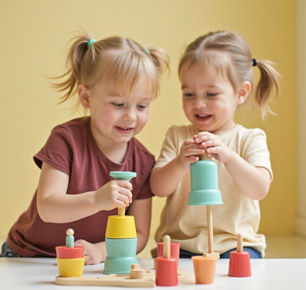 Maman motivant son enfant atteint de retard global de développement avec des jeux sensoriels LeoBelo