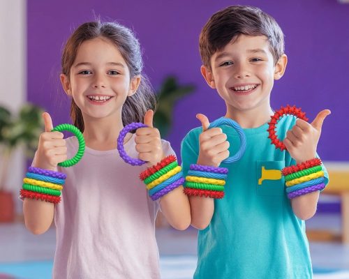 Set 5 Anneaux Sensoriels Fidget toys - Jouet Anti-Stress TDAH Autisme | Leobelo – Image 2