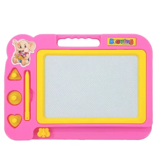 Ardoise Magique 30x20cm - Planche Dessin Magnétique Enfant 2-8 ans - 3 Formes Géométriques + Stylet - Jouet Educatif Portable – Image 3