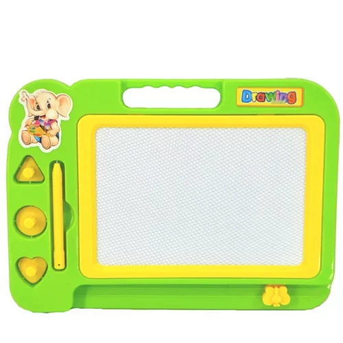 Ardoise Magique 30x20cm - Planche Dessin Magnétique Enfant 2-8 ans - 3 Formes Géométriques + Stylet - Jouet Educatif Portable – Image 4