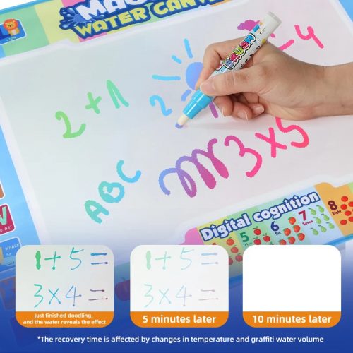 Tapis de dessin à l'eau magique Montessori avec bordures alphabet et chiffres éducatifs