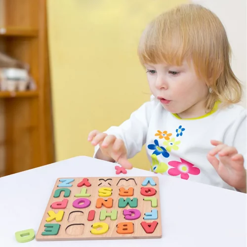 Puzzle Lettres Alphabet Montessori Bois 1-3 ans - LeoBelo – Image 4