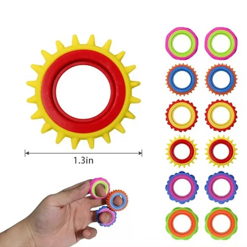 Anneaux Rotatifs Sensoriels Silencieux (Pack 6) - Fidget TDAH Autisme – Image 3