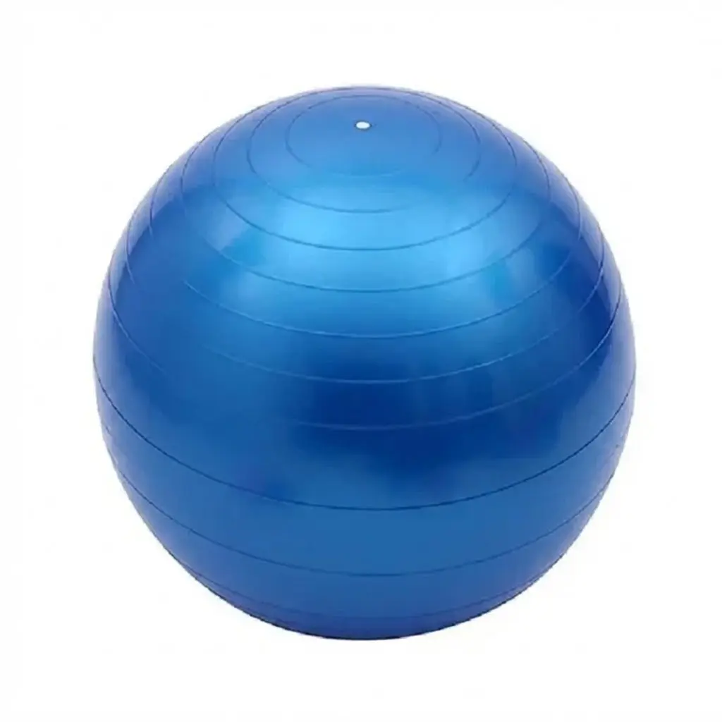 Ballon d'assise dynamique 55cm bleu PVC anti-éclatement pour concentration TDAH enfants