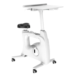 Vélo-bureau FIRST avec tablette de travail ABS 60x50 cm réglable en hauteur