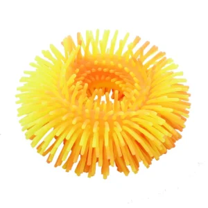 Bracelet fidget à brins jaune – Outil sensoriel portable TDAH autisme anxiété enfant