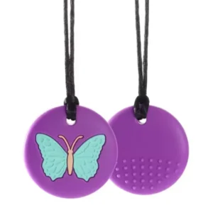 Collier à mâcher sensoriel papillon