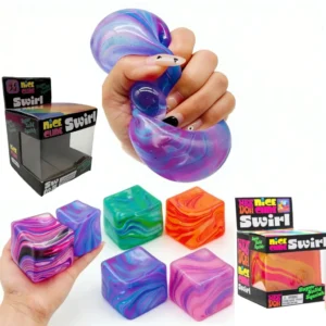 Cube sensoriel gel à rebond lent – Fidget tactile pour TDAH et Autisme