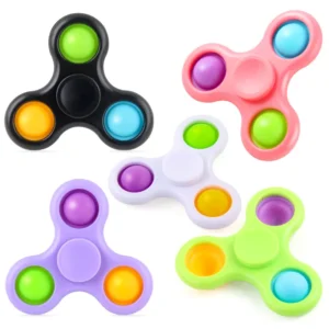 Fidget spinner pop it 2-en-1 sensoriel TDAH autisme - 5 coloris disponibles - LeoBelo