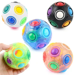 Puzzle Ball arc-en-ciel – 5 coloris disponibles, fidget pour enfants TDAH et TSA