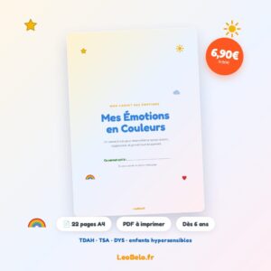 Carnet des émotions à imprimer – TDAH, TSA, DYS | LeoBelo