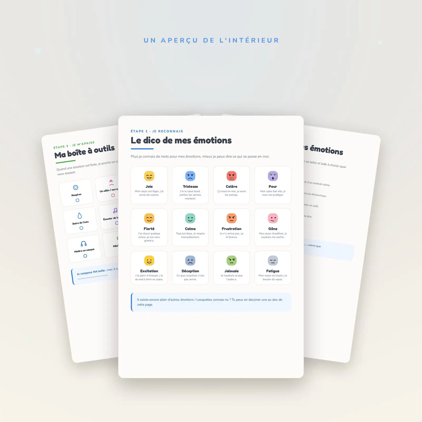 Carnet des émotions à imprimer – TDAH, TSA, DYS | LeoBelo – Image 3