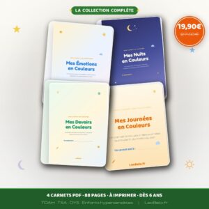Collection 4 carnets PDF TDAH TSA à imprimer | LeoBelo