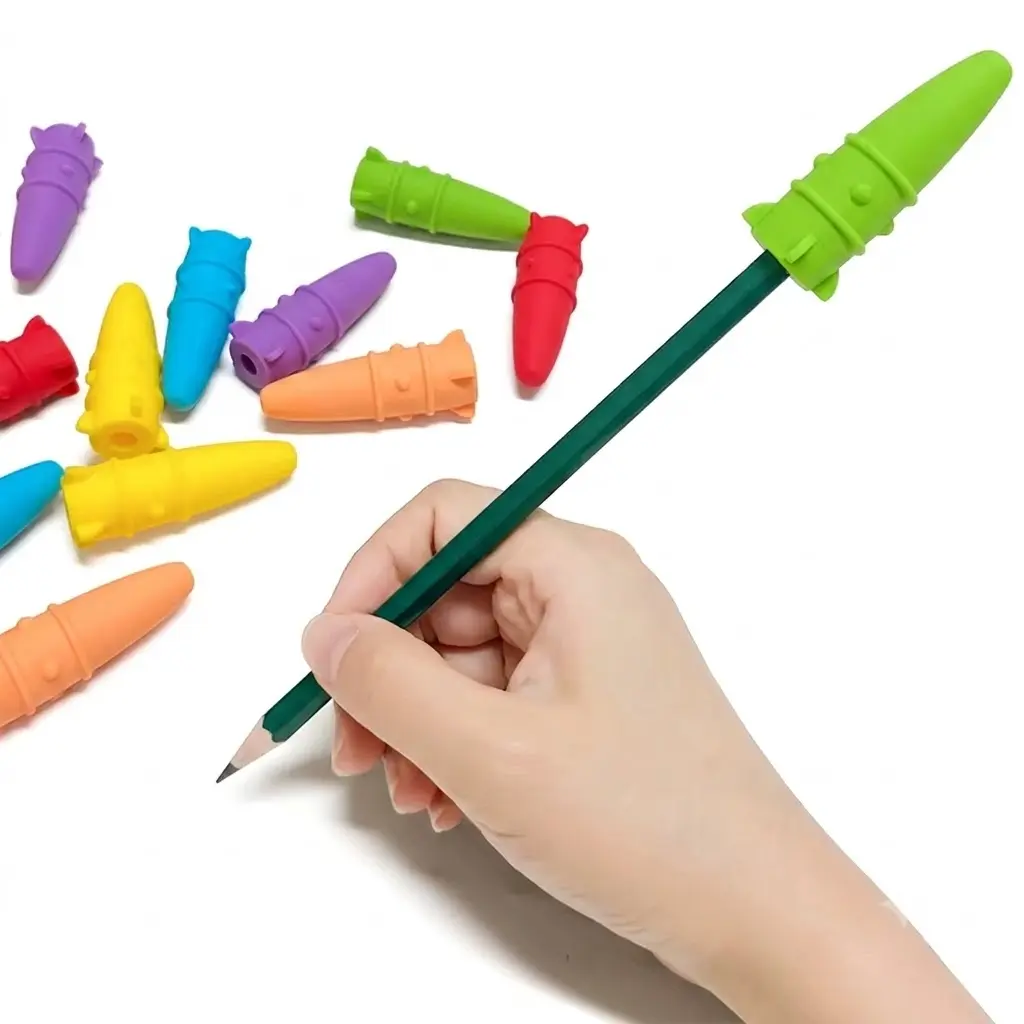 Embout de crayon à mâcher fusée — Lot de 6 (TDAH / Autisme)