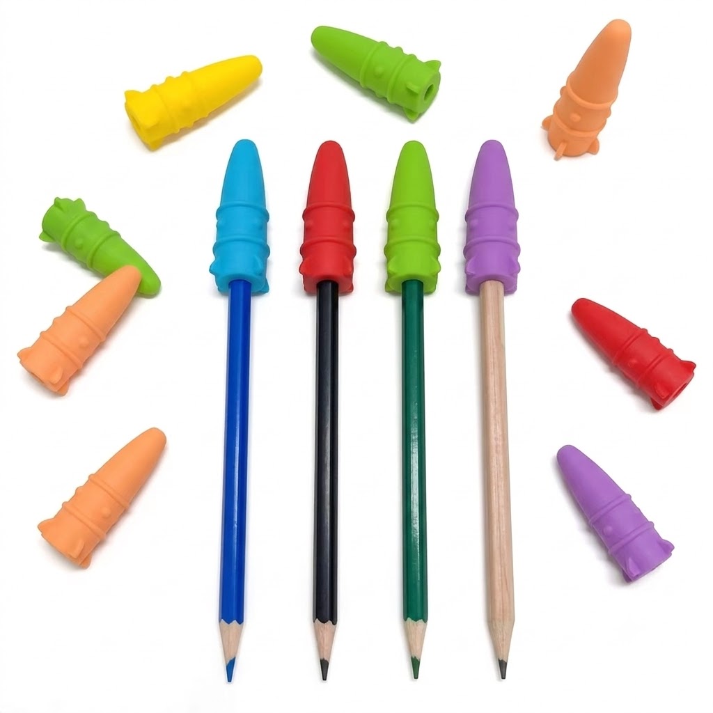 Embout de crayon à mâcher fusée — Lot de 6 (TDAH / Autisme) – Image 2