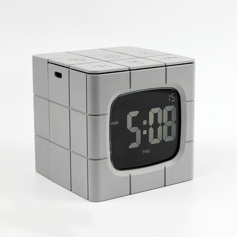 Réveil cube à minuteur et veilleuse — sans tic-tac – Image 7