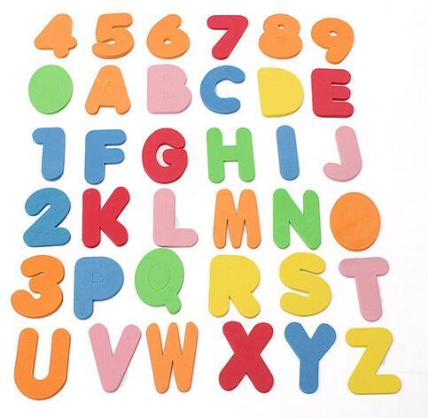 Lettres et chiffres de bain en mousse — 36 pièces – Image 3