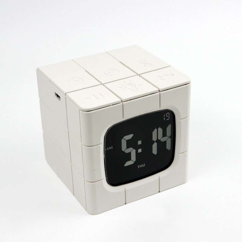 Réveil cube à minuteur et veilleuse — sans tic-tac – Image 5