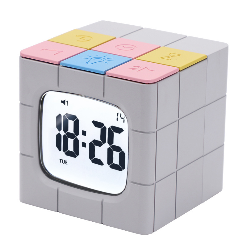Réveil cube à minuteur et veilleuse — sans tic-tac – Image 8